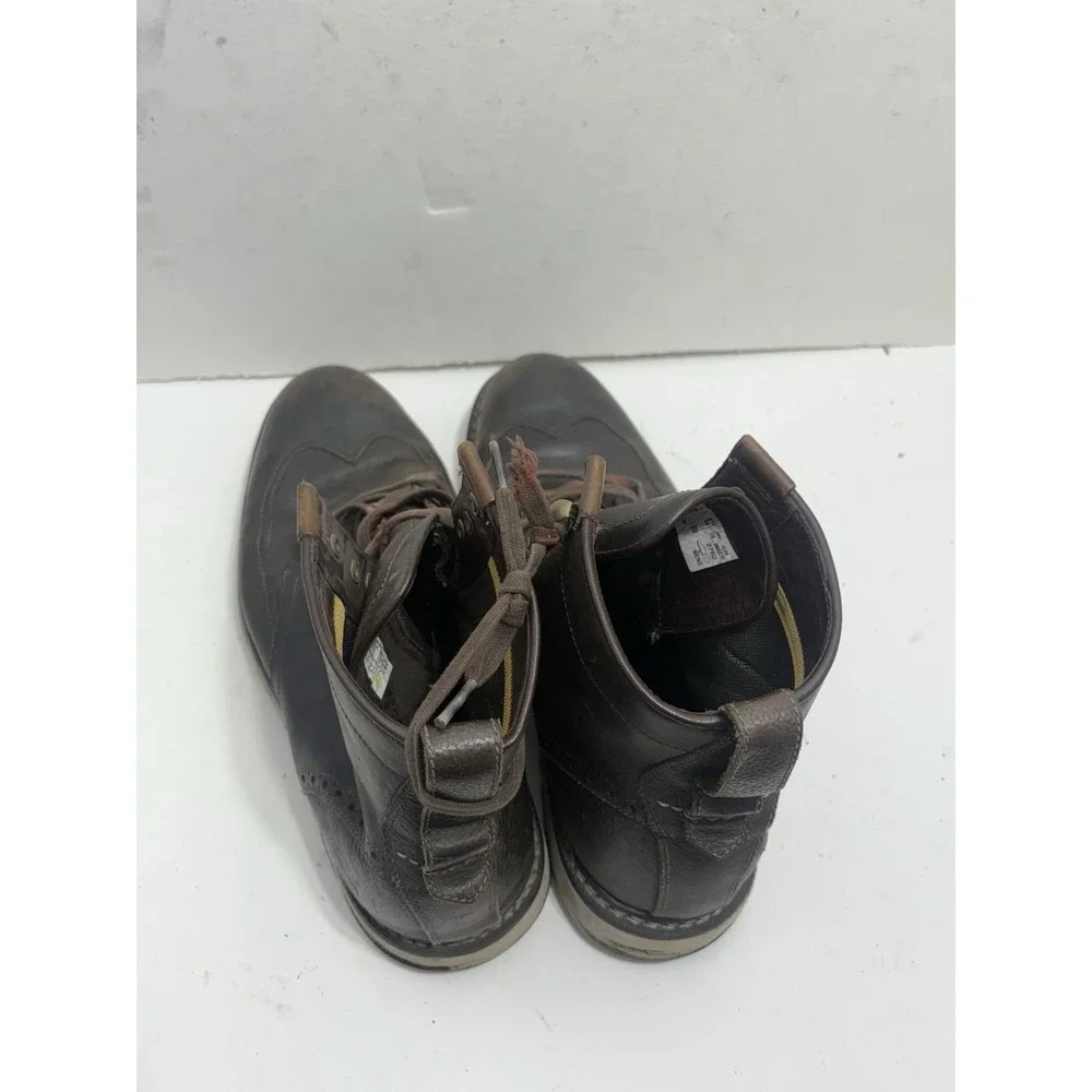 Timberland Men's Britton Hill Brown Leather Wing Tip Chukka Boots Size 10